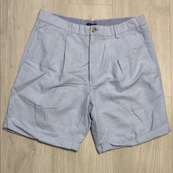 🔥BUNDLESALE Mens 36 Club Room Linen Cotton Blend Pleated Shorts - Picture 1 of 5